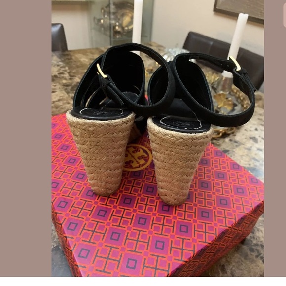 Tory Burch Bailey M-strap Wedge Suede Espadrille